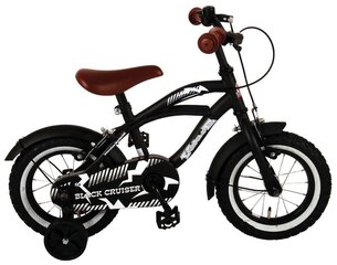 Laste jalgratas Volare Cruiser, must, 12 , kahe käsipiduriga hind ja info | Jalgrattad | kaup24.ee