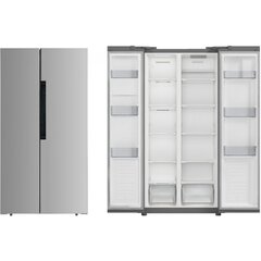 Kahepoolne külmik PKM SBS440.4A+NFSI, 178 cm NoFrost, roostevaba teras цена и информация | Холодильники | kaup24.ee
