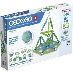 Geomag магнитные блоки, 60 д. цена и информация | Конструкторы и кубики | kaup24.ee