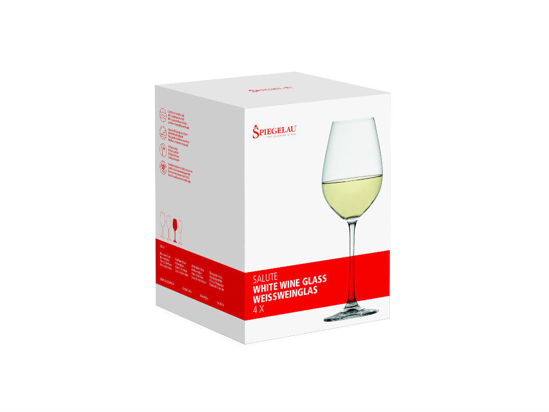 Spiegelau Valge veini klaasid Salute, 4tk. hind ja info | Klaasid, tassid ja kannud | kaup24.ee