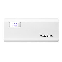 ADATA P12500D Power Bank, 12500mAh, белый цена и информация | Зарядные устройства Power bank | kaup24.ee