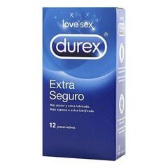 Презервативы Durex Extra Seguro, Ø 5,6 см (12 шт.) цена и информация | Презервативы | kaup24.ee