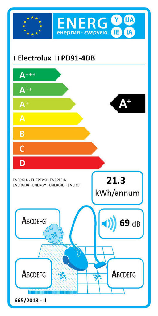 Tolmukotiga tolmuimeja Electrolux Pure D9 PD91-4DB, sinakashall hind ja info | Tolmuimejad | kaup24.ee