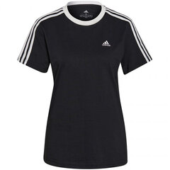 Женская футболка Adidas Essentials 3 Stripes W GS1379, черная цена и информация | Футболка женская | kaup24.ee