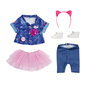 Baby Born: Deluxe teksad kleit komplekt 43cm цена и информация | Tüdrukute mänguasjad | kaup24.ee
