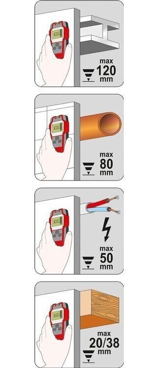 Multifunktsionaalne detektor 4 in 1, Yato (YT-73138) цена и информация | Käsitööriistad | kaup24.ee