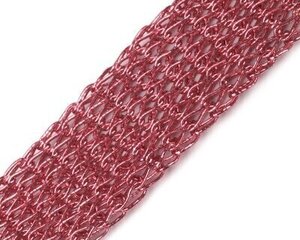 Dekoratiivne metalliseeritud pael, 20 mm, roosa hind ja info | Ehete valmistamine, helmestamine | kaup24.ee