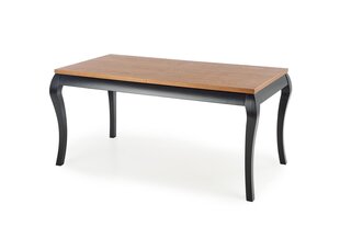 Раскладной стол Halmar Windsor, коричневый/черный цена и информация | Кухонные и обеденные столы | kaup24.ee