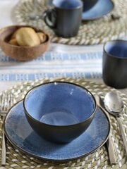 Набор керамических обеденных тарелок Black Blue Jeans, 22 см, 6 шт. цена и информация | Посуда, тарелки, обеденные сервизы | kaup24.ee