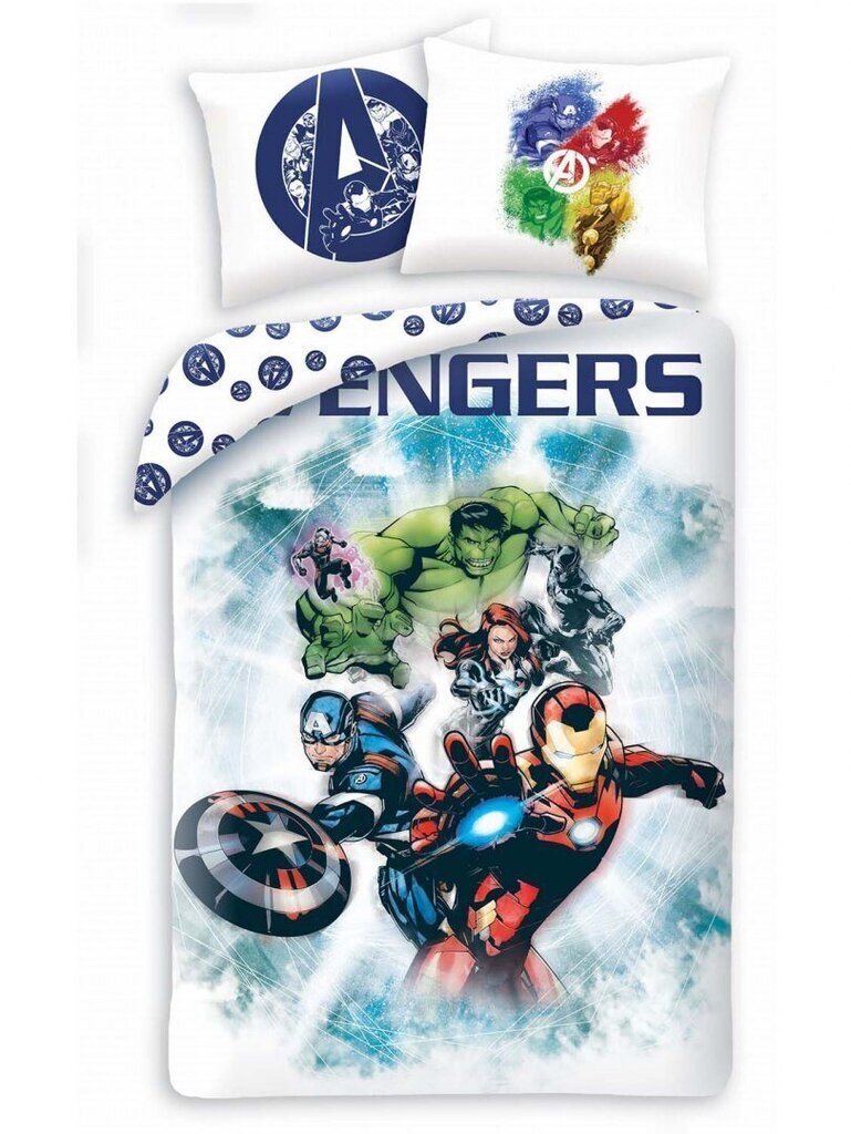 Laste voodipesukomplekt Avengers, 140x200, 2-osaline hind ja info | Beebide ja laste voodipesu | kaup24.ee