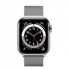 Apple Watch Series 6 40мм Silver Stainless Steel/Silver Milanese Loop цена и информация | Смарт-часы (smartwatch) | kaup24.ee