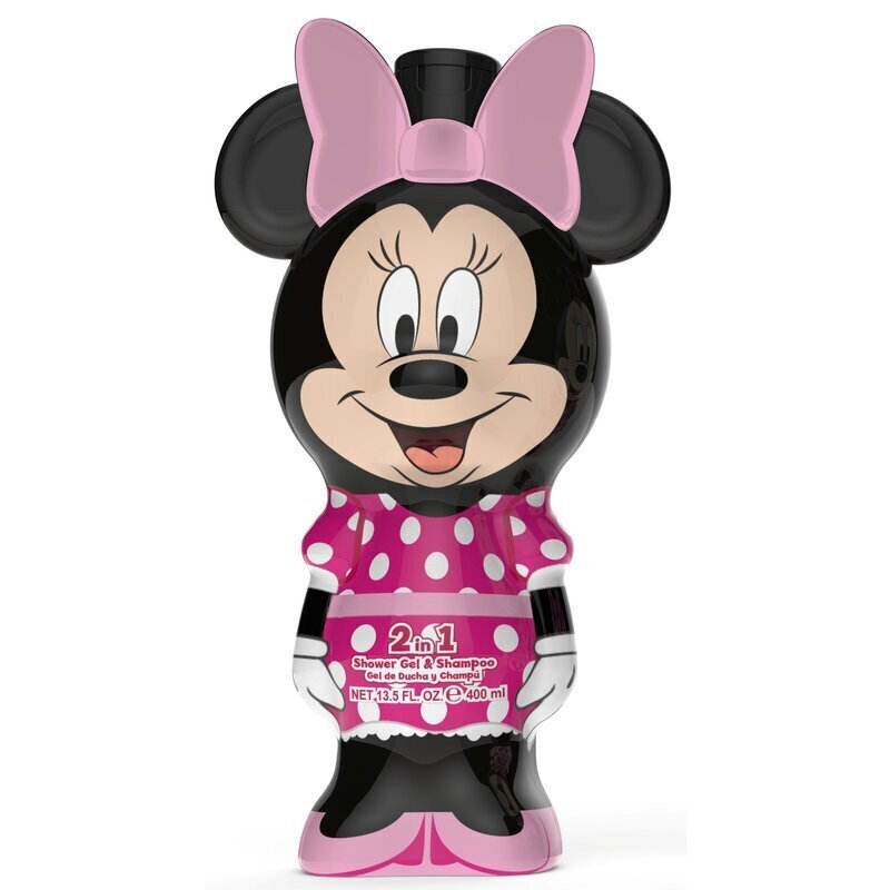 Dušigeel ja šampoon Minnie Mouse 2D, 400 ml hind ja info | Laste ja ema kosmeetika | kaup24.ee