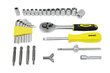 Tööriistakomplekt, 130 osa, 1/4", WMC TOOLS, 20130.a hind ja info | Käsitööriistad | kaup24.ee