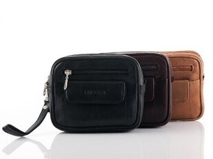 Meeste rahakott nahast Branco, väike, B401, pruun цена и информация | Мужские сумки | kaup24.ee
