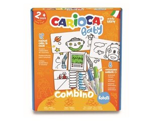 Loominguline komplekt värvimisraamat CARIOCA Baby pusle - Robotid цена и информация | Развивающие игрушки | kaup24.ee