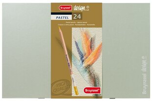 Цветные карандаши BRUYNZEEL DESIGN Pastel, 24 цвета цена и информация | Особенности<br>-<br>Материал: дерево, пластик, стекло.<br>- Ручка из массива дерева, высококачественная и стильная.<br>- Зеркало высокой четкости, восстанавливает вашу максимальную четкость.<br>- Это подходит мужчинам и женщинам для повседневного макияжа и для путешествий. | kaup24.ee