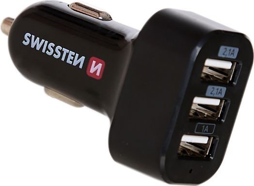 Swissten SW-CCH-TRI5.2A-B hind ja info | Mobiiltelefonide laadijad | kaup24.ee