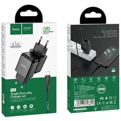 Asenduslaadija Hoco N2 Iphone Lighning 10,5W 2.1A koos 1m pikkuse kaabliga hind ja info | Mobiiltelefonide kaablid | kaup24.ee