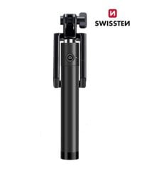 Swissten Wired Selfie Stick 81cm штатив с кнопкой на ручке  зеленый цена и информация | Подставка для телефона | kaup24.ee