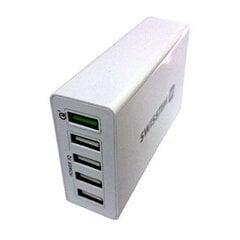 Swissten Qualcomm 3.0 QC Smart IC Premium Сетевое зарядное устройство USB 5x 2.1A / 50 W  Белое цена и информация | Зарядные устройства для телефонов | kaup24.ee