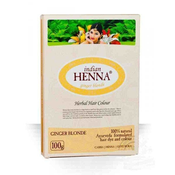 INDIAN HENNA INGVERI BLOND 100G hind ja info | Juuksevärvid | kaup24.ee