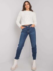 Синие джинсы цена и информация | Женские тканевые брюки с поясом, синие | kaup24.ee