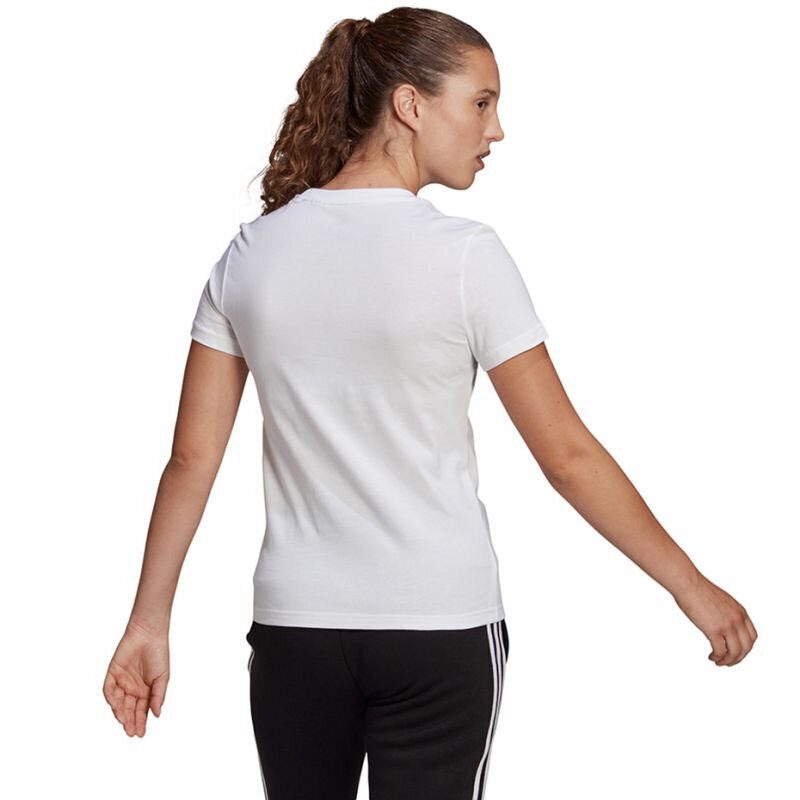 Lühikeste varrukatega T-särk, naiste Adidas W LIN T GL0768 Valge hind ja info | Naiste T-särgid | kaup24.ee