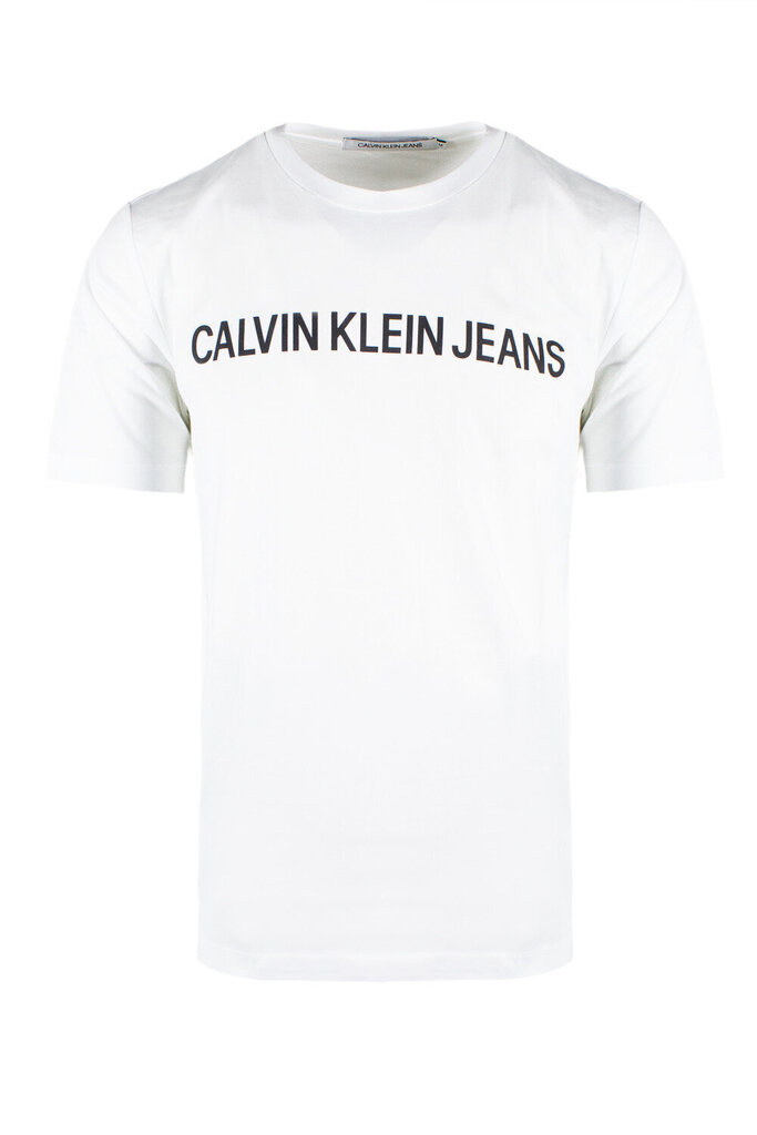 Lühikeste varrukatega T-särk, meeste Calvin Klein E LIIN SLIM T Valge цена и информация | Meeste T-särgid | kaup24.ee