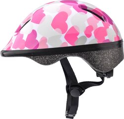 Детский шлем Meteor KS06 Hearts, белый цена и информация | Шлемы | kaup24.ee