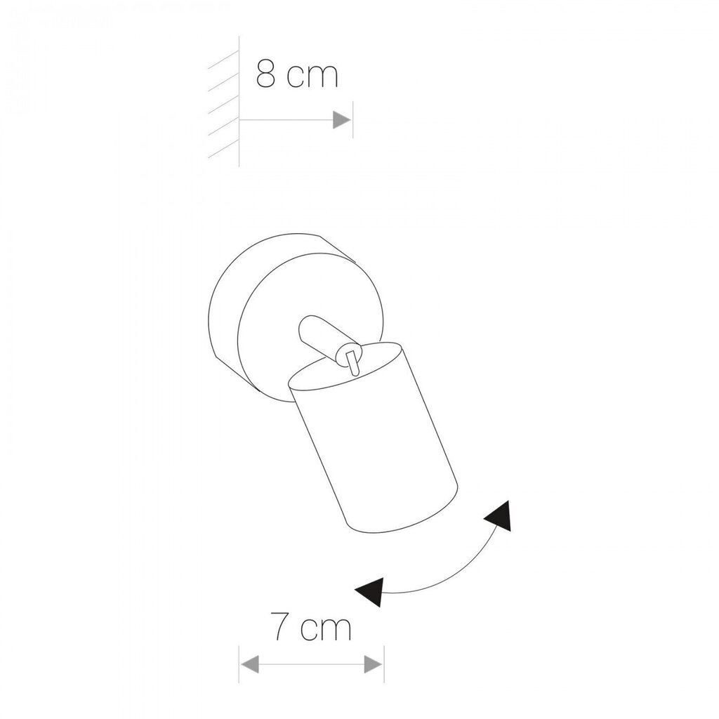 Nowodvorski Lighting seinavalgusti Eye Spot Graphite I 6134 цена и информация | Seinavalgustid | kaup24.ee