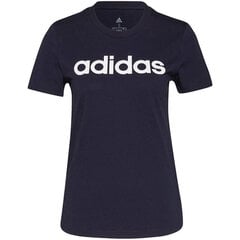 Naiste T-särk Adidas Essentials Slim Logo W H07833, sinine цена и информация | Женские футболки | kaup24.ee
