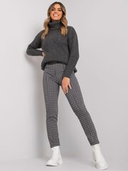 Mustad ja hallid ruudulised püksid. hind ja info | Naiste püksid | kaup24.ee