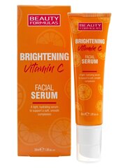 Осветляющая сыворотка для кожи лица Beauty Formulas Vitamin C 30 мл цена и информация | Сыворотки для лица, масла | kaup24.ee