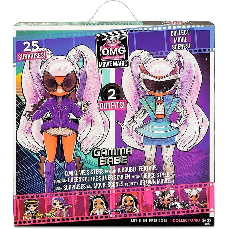Nukk LOL OMG Movie Magic Gamma Babe (25 cm), MGA hind ja info | Tüdrukute mänguasjad | kaup24.ee