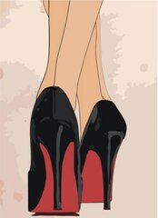Maalid numbrite järgi "High-heeled shoes" 40x60 G hind ja info | Maalid numbri järgi | kaup24.ee