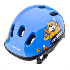 Детский шлем Meteor KS06 Teddy Builder, синий цена и информация | Шлемы | kaup24.ee