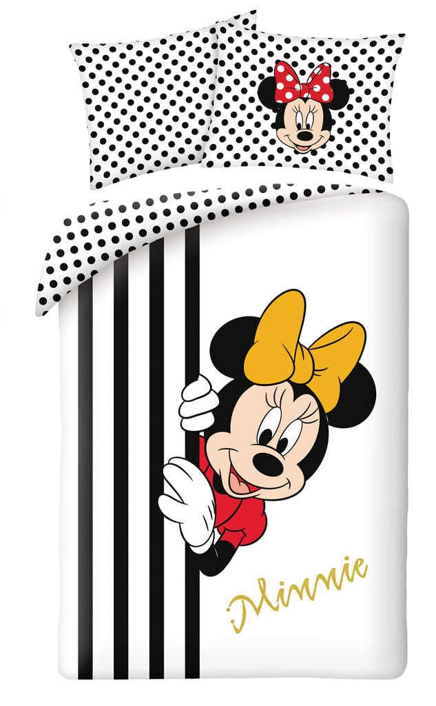 Laste voodipesukomplekt Minnie 140x200, 2-osaline hind ja info | Beebide ja laste voodipesu | kaup24.ee