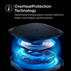 Зарядное устройство SPIGEN PF2004 POWERARC WIRELESS CHARGER 15Вт, черное  цена и информация | Зарядные устройства для телефонов | kaup24.ee