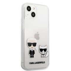 Telefoni ümbris Karl Lagerfeld PC/TPU Ikonik Karl and Choupette Case, sobib iPhone 13 mini hind ja info | Telefoni kaaned, ümbrised | kaup24.ee