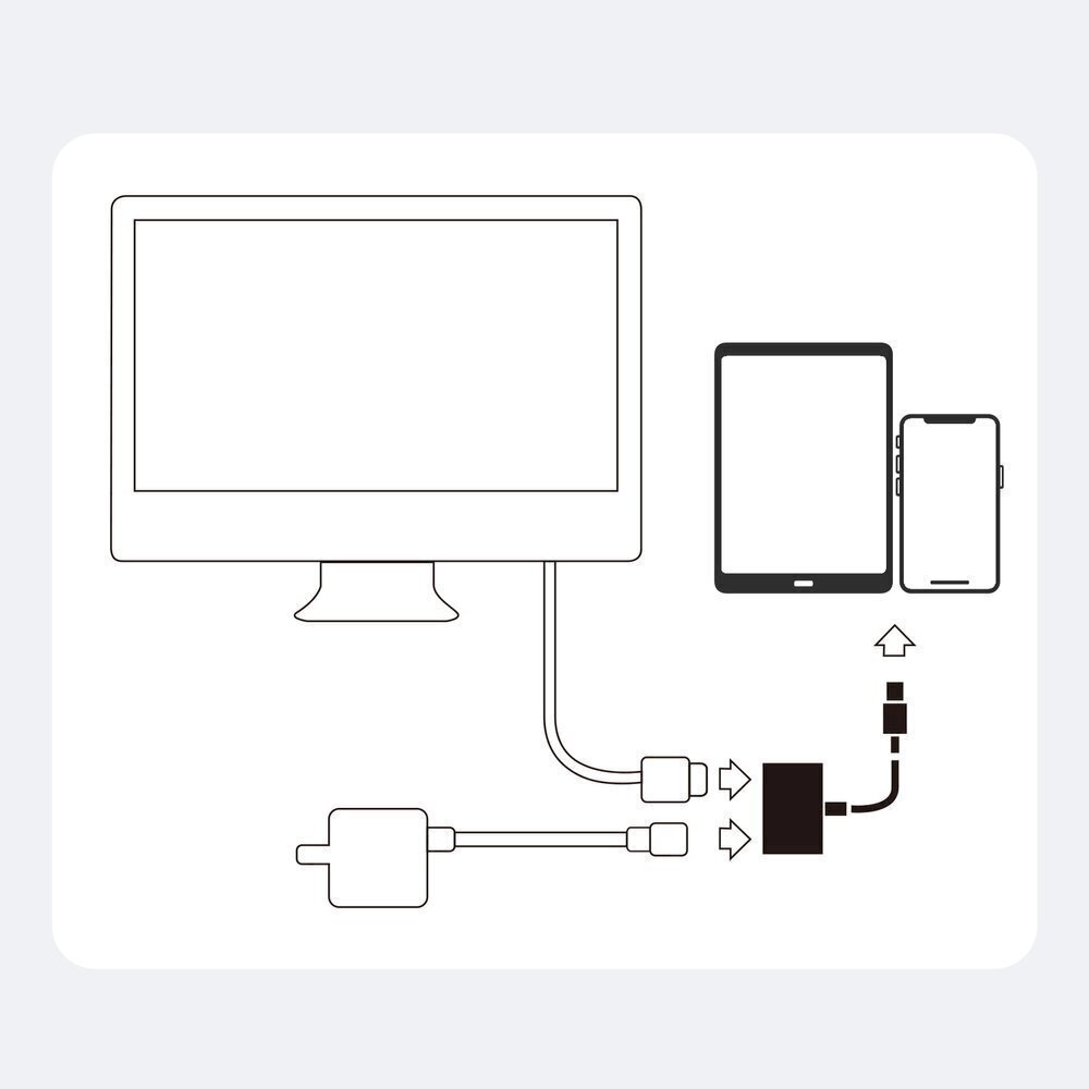 Joyroom Adapter Lightning (Male) to Digital HDMI Adapter (Female) + Lightning (Female) FullHD 1080p 60Hz white (S-H141 white) hind ja info | USB jagajad, adapterid | kaup24.ee