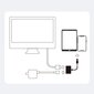 Joyroom Adapter Lightning (Male) to Digital HDMI Adapter (Female) + Lightning (Female) FullHD 1080p 60Hz white (S-H141 white) цена и информация | USB jagajad, adapterid | kaup24.ee