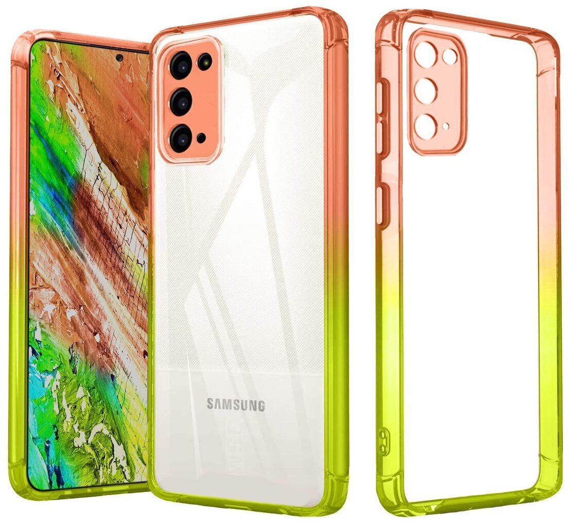ColorFul Hard Case For Samsung Galaxy S20 FE, oranž, roheline hind ja info | Telefoni kaaned, ümbrised | kaup24.ee