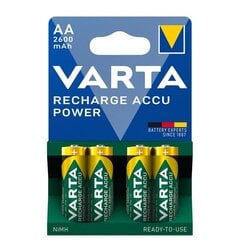 Аккумулятор Varta Pro HR6 / AA 2600mAh – 4 шт.– модель 5716 цена и информация | Varta Освещение и электротовары | kaup24.ee