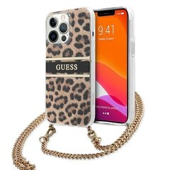 Guess Leopard Gold originaal telefoniümbris sobib iPhone 13 / 13 Pro, kuldne hind ja info | Telefoni kaaned, ümbrised | kaup24.ee