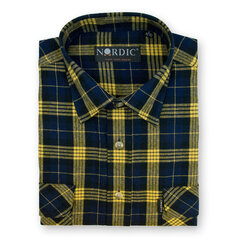 Рубашка фланелевая мужская NORDIC, прямой силуэт, с длинным рукавом 4037-46 цена и информация | Мужские рубашки | kaup24.ee