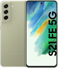 Samsung Galaxy S21 FE 5G 6/128GB Light Green SM-G990BLGFEUE цена и информация | Мобильные телефоны | kaup24.ee
