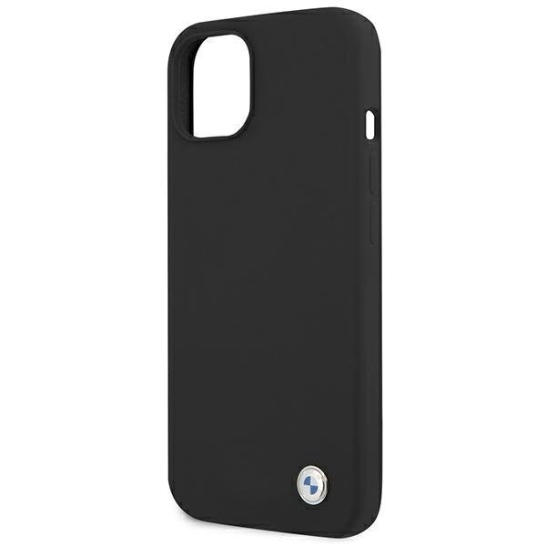 Case BMW BMHCP13MSILBK iPhone 13 6.1 "black / black hardcase Silicone Signature hind ja info | Telefoni kaaned, ümbrised | kaup24.ee