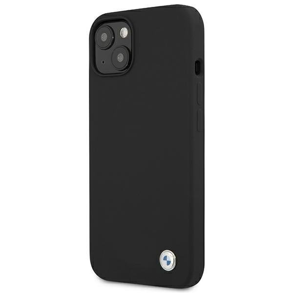 Case BMW BMHCP13MSILBK iPhone 13 6.1 "black / black hardcase Silicone Signature hind ja info | Telefoni kaaned, ümbrised | kaup24.ee