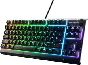 Клавиатура SteelSeries Apex 3 TKL (US) цена и информация | Клавиатуры | kaup24.ee