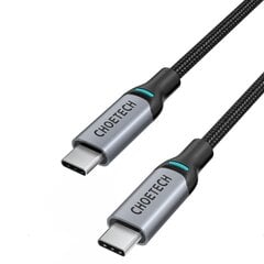 Кабель для телефона Choetech USB Type C - USB Type C charging data cable Power Delivery 100W 5A 1,8 м, черный (MIX00073) цена и информация | Кабели для телефонов | kaup24.ee